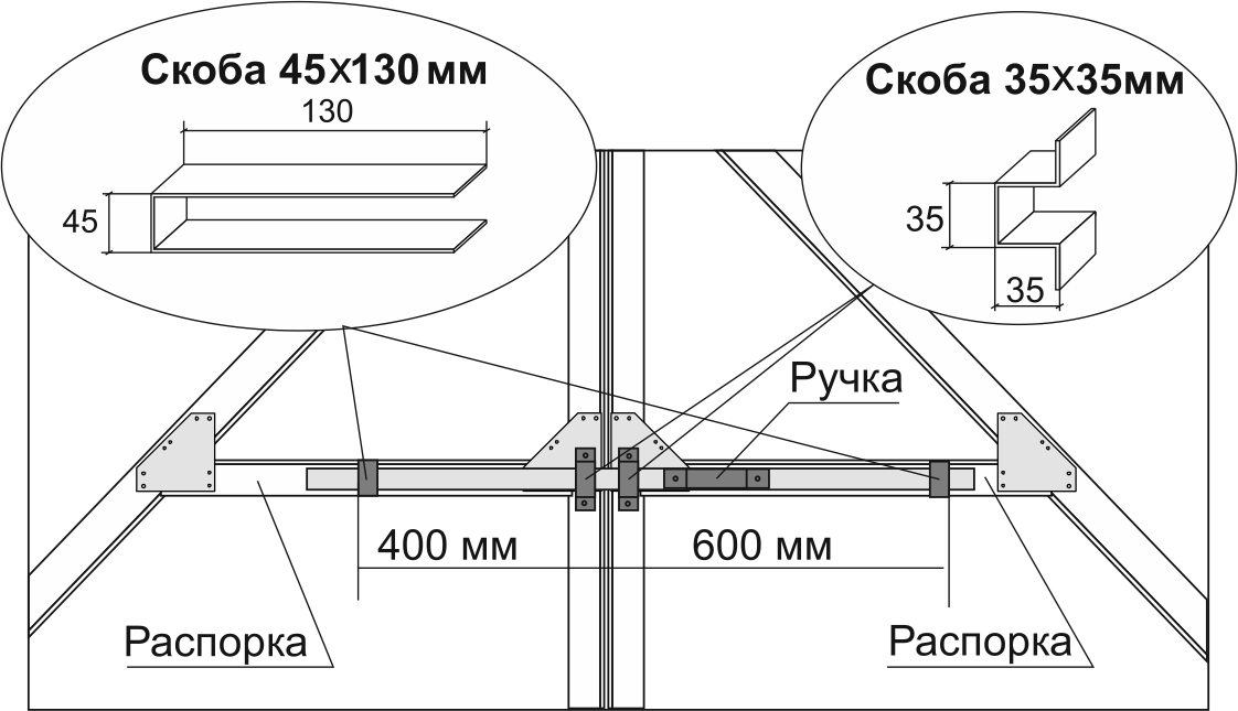 Защелка на ворота распашные своими руками